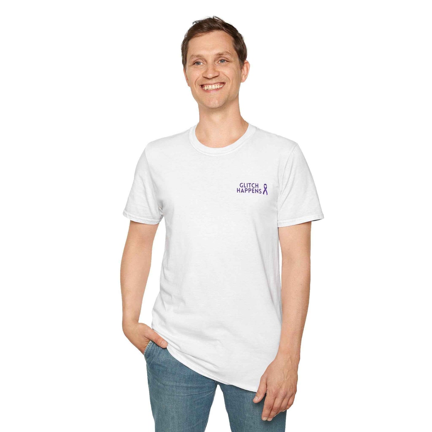 Camiseta Glitch Happens – Camiseta Minimalista de Primeros Auxilios