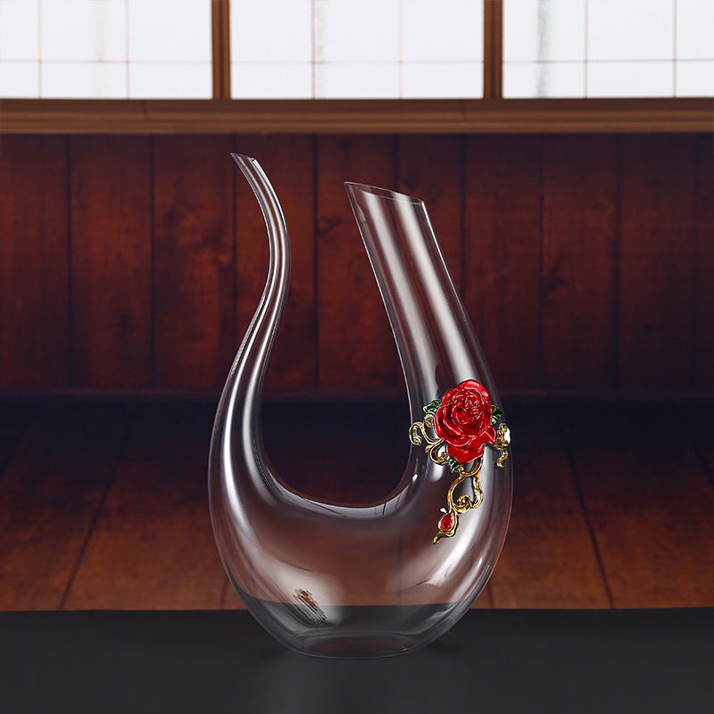 Household enamel crystal glass red wine glass goblet decanter - Korvel