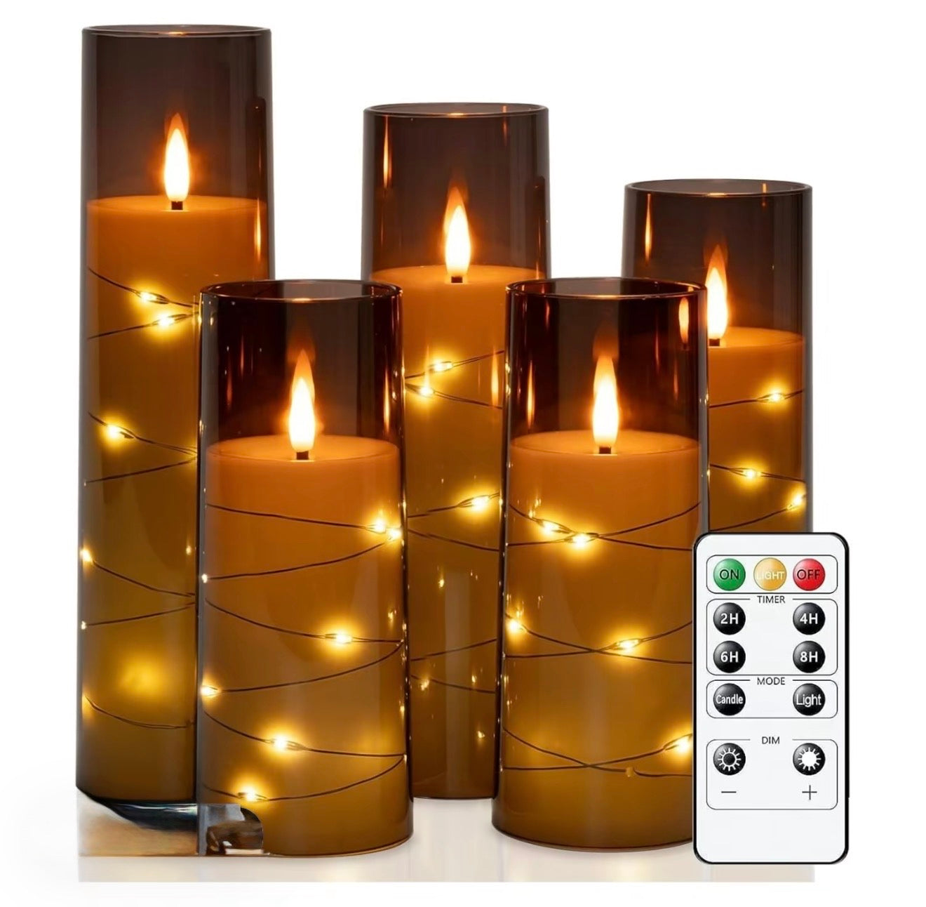 StarGlow LED Pillar Candles - Korvel