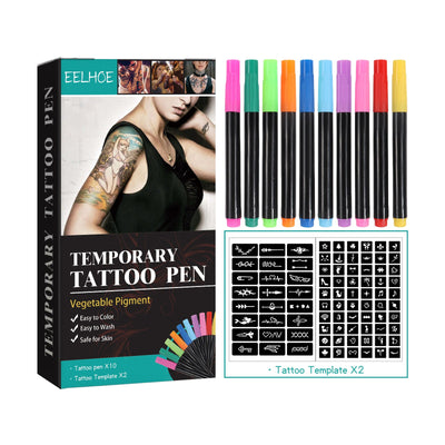 Multi-Color Temporary Tattoo Pen for Creative Body Art