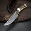 Exquisite Custom Damascus Steel Hunting Knife - Korvel
