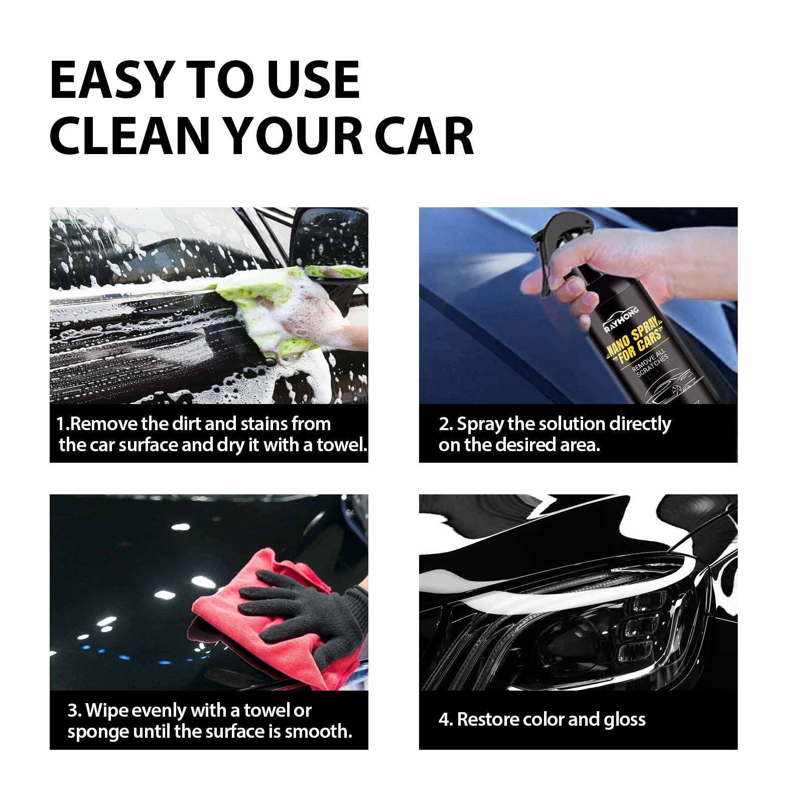 Car Coating Spray Car Paint Brightening Refurbished Dust Cleaning Oil Maintenance Coating Agent - Korvel