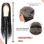 Triangle Knotless Braided Wigs 36Inch Bohemian Curly Braided Lace Front Wigs Synthetic Hand Double Lace Braid Wig - Korvel