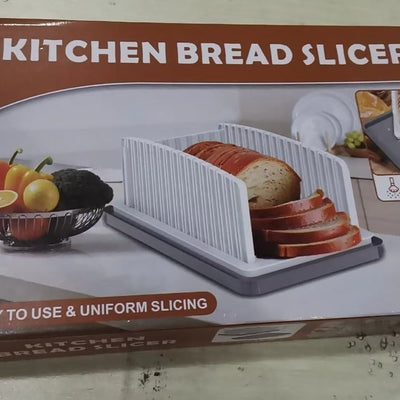 New detachable bread cutting tray Multifunctional foldable bread slicer with tray - Korvel