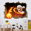 3D Wall Piercing Mary Full Staff Wall Stickers Living Room Bedroom Kindergarten Decoration Background Wall - Korvel