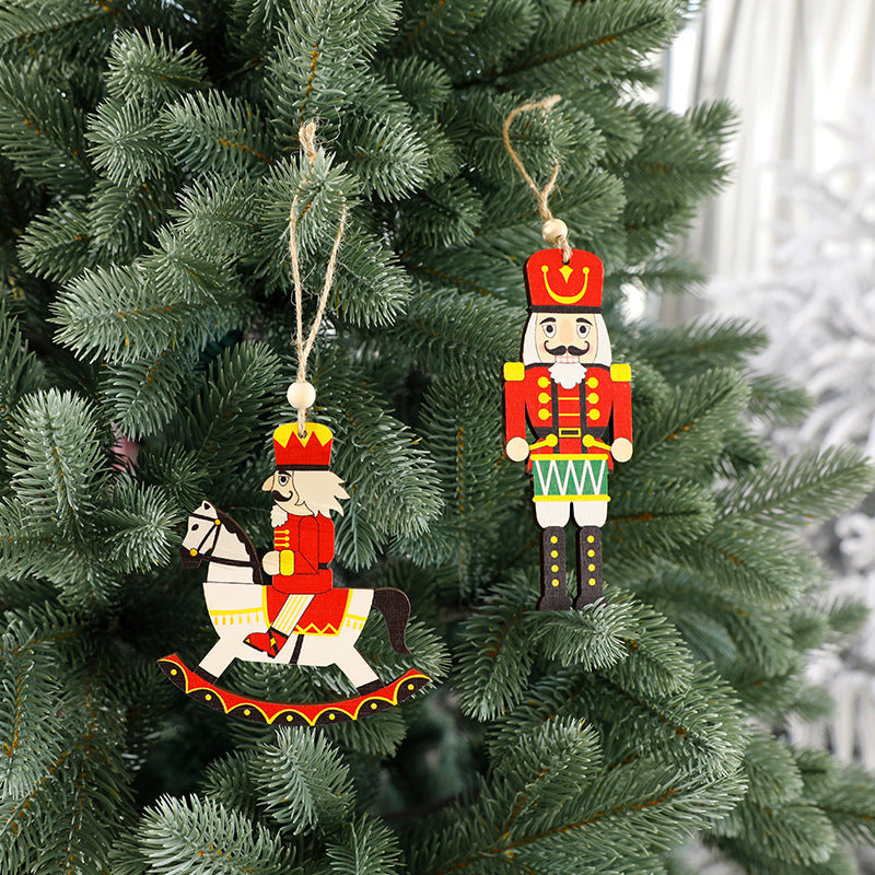 Elk Snowman Christmas Decoration Snowflake Santa Claus Christmas Tree Pendant Christmas Tree Decoration - Korvel