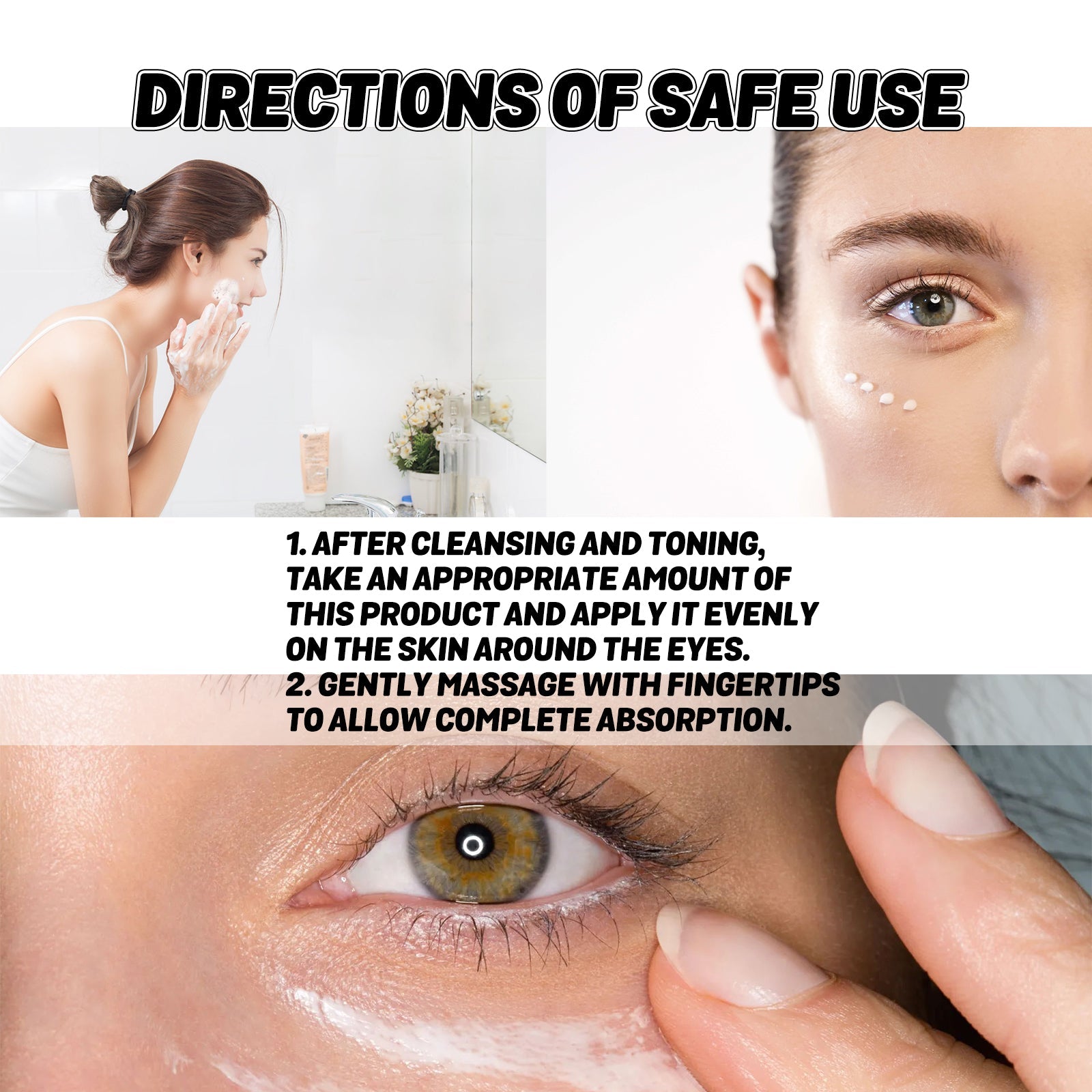 Instant Firming Eye Cream, Elastic Tightens Eye Skin Moisturizing Treatment To Reduce Fine Lines And Dark Circles Under The Eyes - Korvel