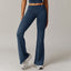 Pantalons de course en laine plissés taille haute