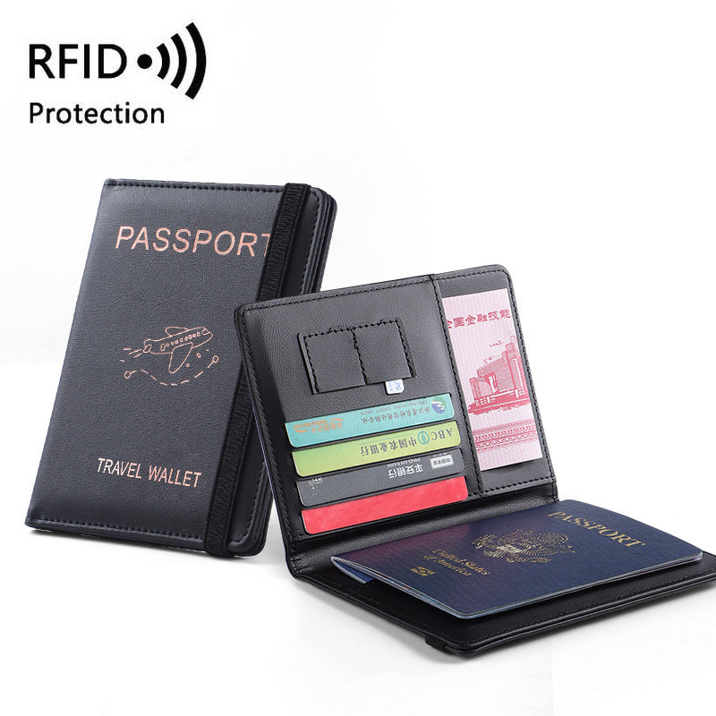 Billetera de Viaje de PU de Cuero Premium con Protección RFID