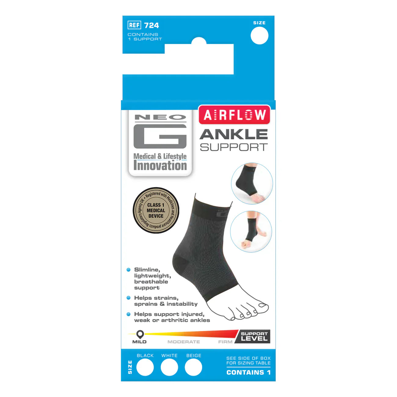 Support de cheville à compression Airflow Neo G – XL