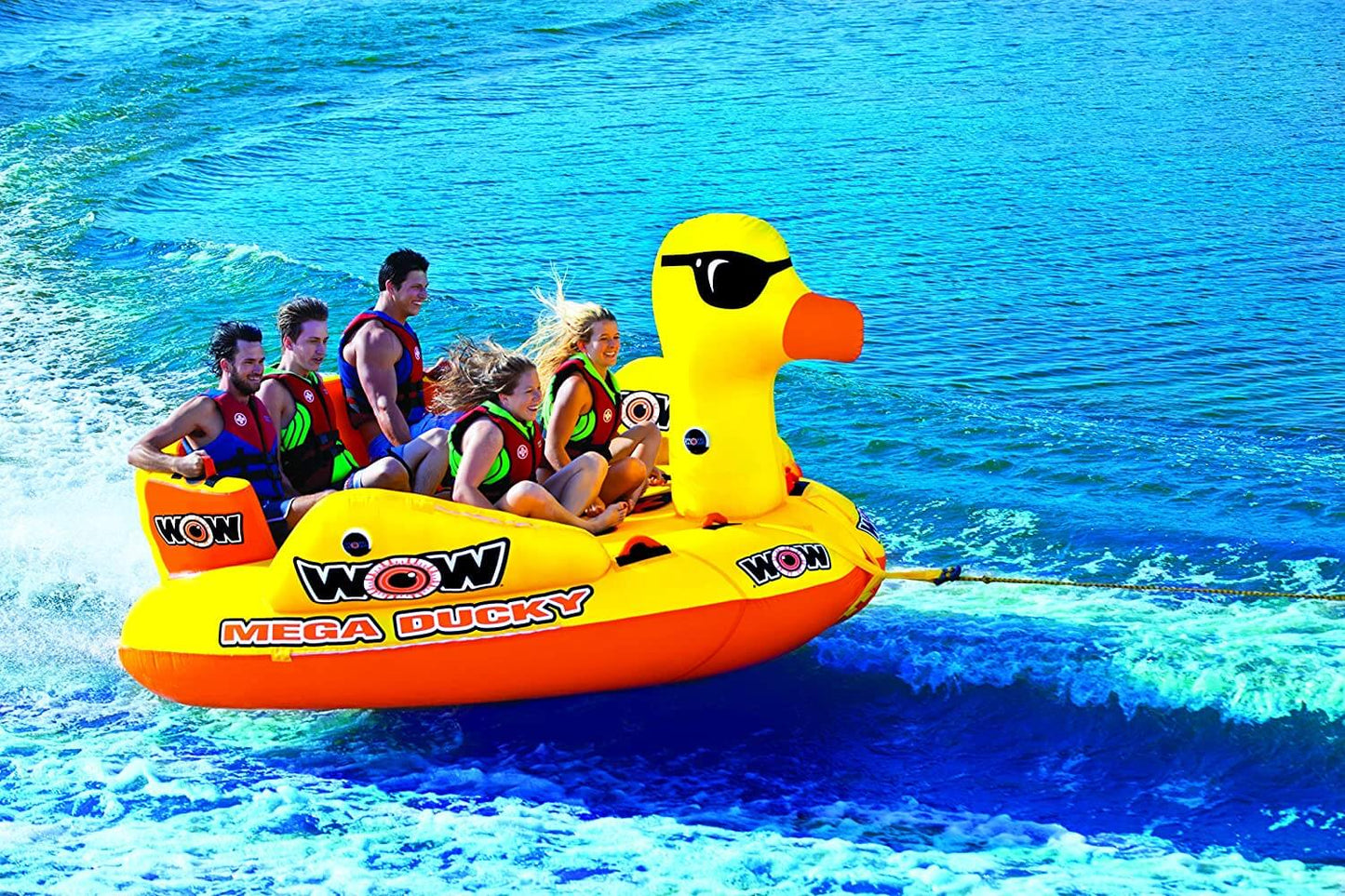 WOW Watersports Mega Ducky Tubo Remolcable para 5 Personas