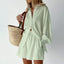 Lantern Sleeve Loose Shirt and Shorts Set