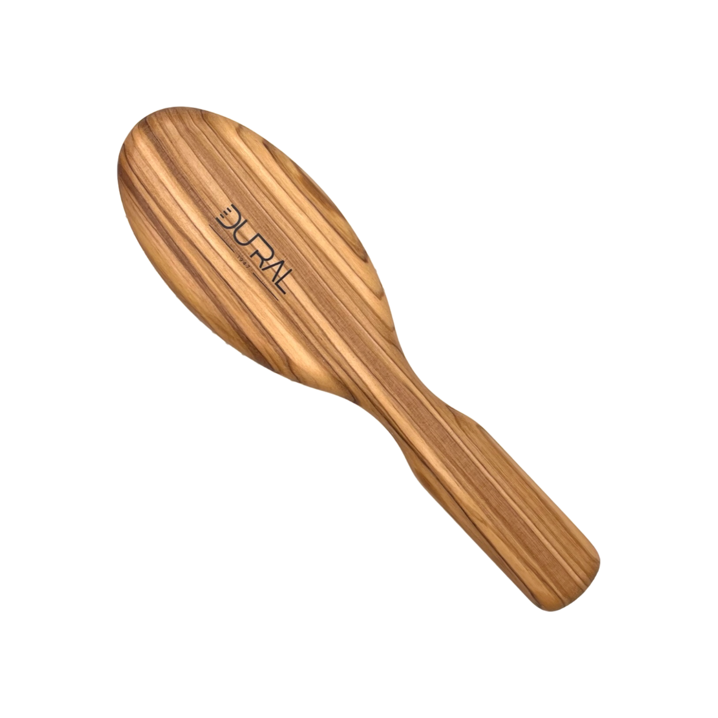 Brosse à cheveux en bois d'olivier Dural avec coussin en caoutchouc et épingles en acier