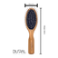 Brosse à cheveux en bois d'olivier Dural avec coussin en caoutchouc et épingles en acier