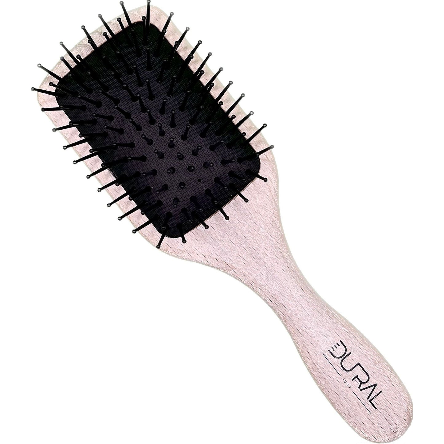Dural Wooden Paddle Brush - Small Beech Wood with Gentle Plastic Pins