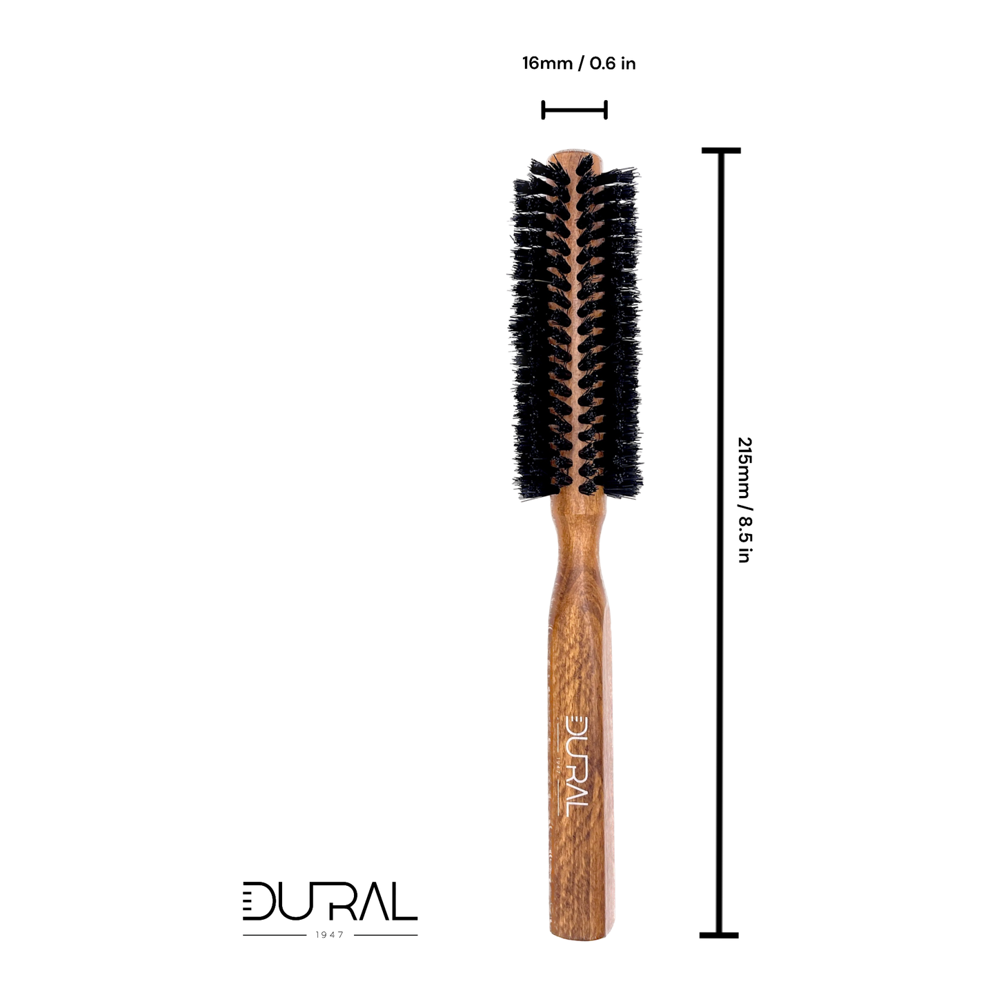 Brosse à cheveux Dural avec 12 rangées de poils de sanglier pur