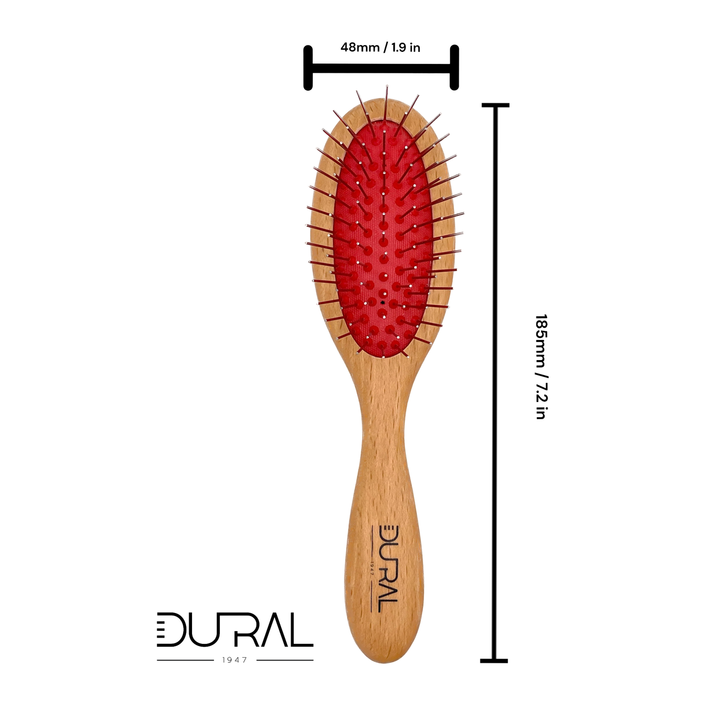 Dural Beech Wood Paddle Hair Brush with Steel Pins