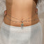Sexy rhinestone puncture navel nail waist chain, sweet and cool summer body chain - Korvel