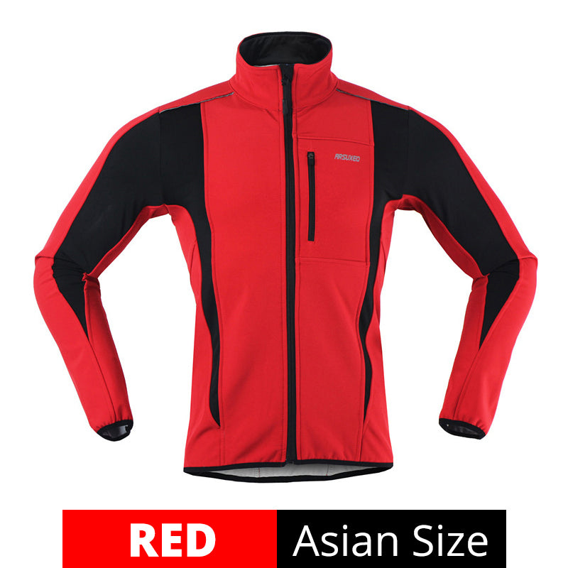Premium Fleece Three-Layer Cycling Jacket