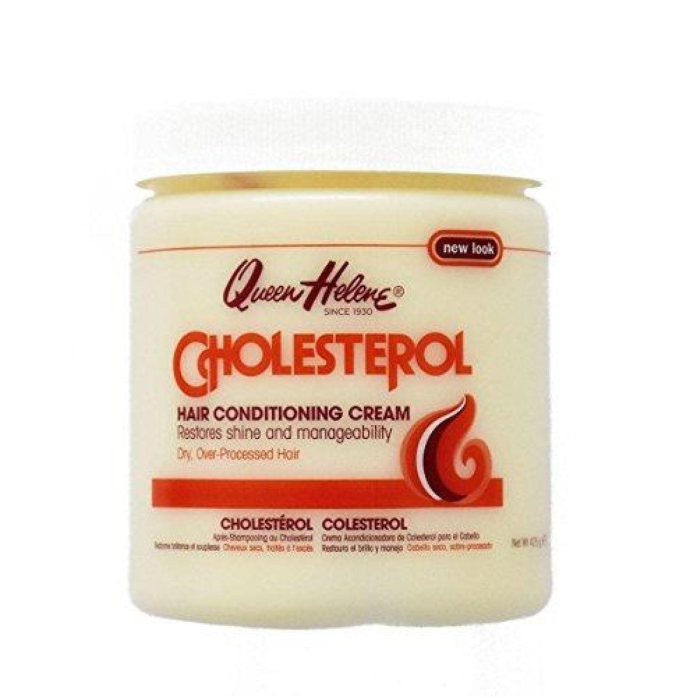 Crema Acondicionadora de Colesterol Queen Helene - Tarro de 15 Oz