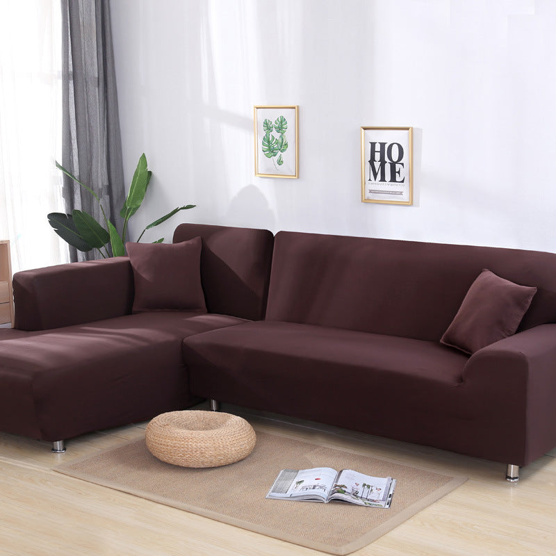 Solid color sofa cover, elastic tight package, full cover, fabric sofa cover, sofa cushion, sofa cover - Korvel