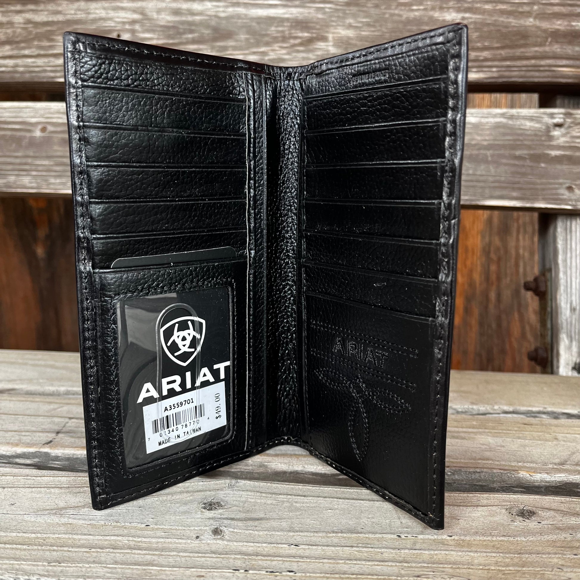 Elegant Black Floral Rodeo Wallet by Ariat - Korvel
