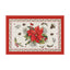 Christmas tree bell print placemat red striped plaid linen table mat Christmas party decoration insulation mat - Korvel