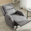 Gray PU Leather Recliner Massage Chair with Adjustable Positions