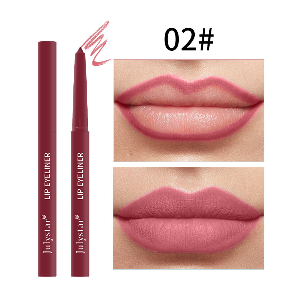 Waterproof Lipstick Lips Pink Matte Solid Lipliner - Korvel