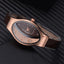 Montre de luxe élégante pour femmes avec bracelet en cuir