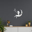 Moon Girl Mirror Sticker 1mm Acrylic 3D Wall Decal for Room and Bedroom Decorations - Korvel