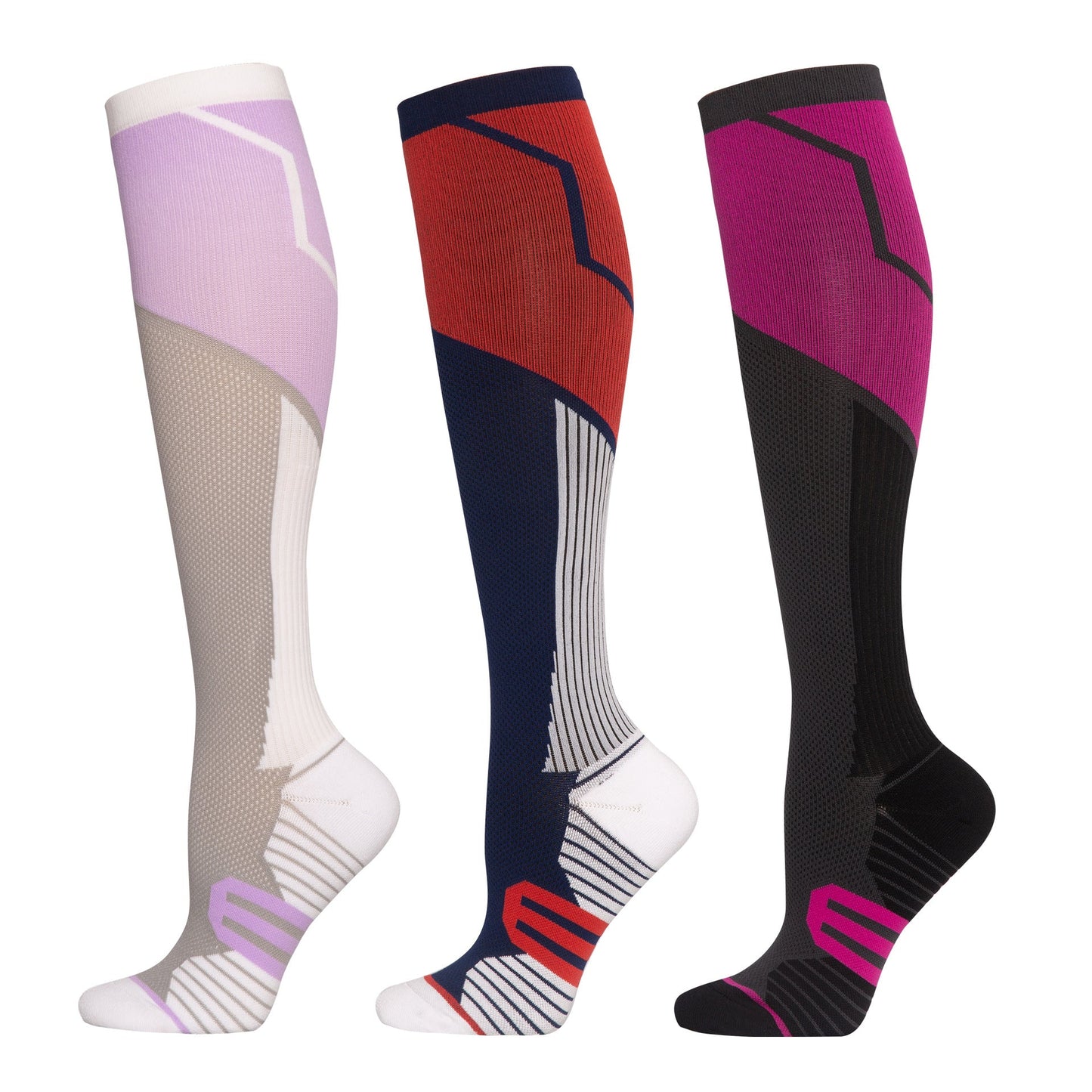 Chaussettes de compression de sport en plein air premium pour femmes actives