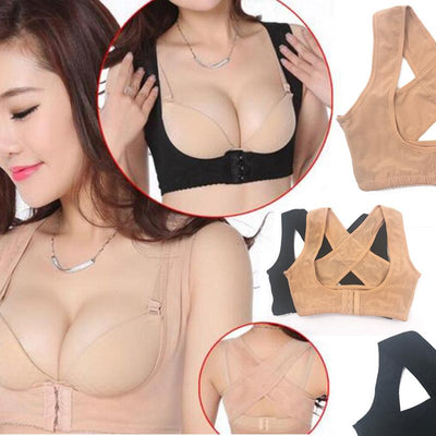 Posture Corrector Adjustable Women Back Support Belt Orthotics Posture Correction Brace Rectify Posture Corset Face Lift Tool - Korvel