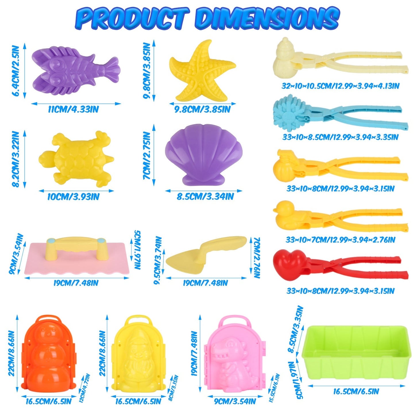 Kit de herramientas para bolas de nieve GBruno de 15 piezas