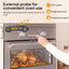 Foldable IP7 digital thermometer with dual probes: for cooking, BBQ, meat, grilling, food kitchen tools. - Korvel