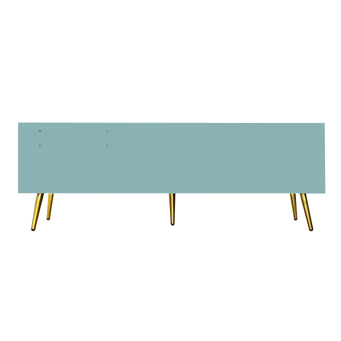 Modern Tiffany Blue Shoe Storage Bench with Cushions