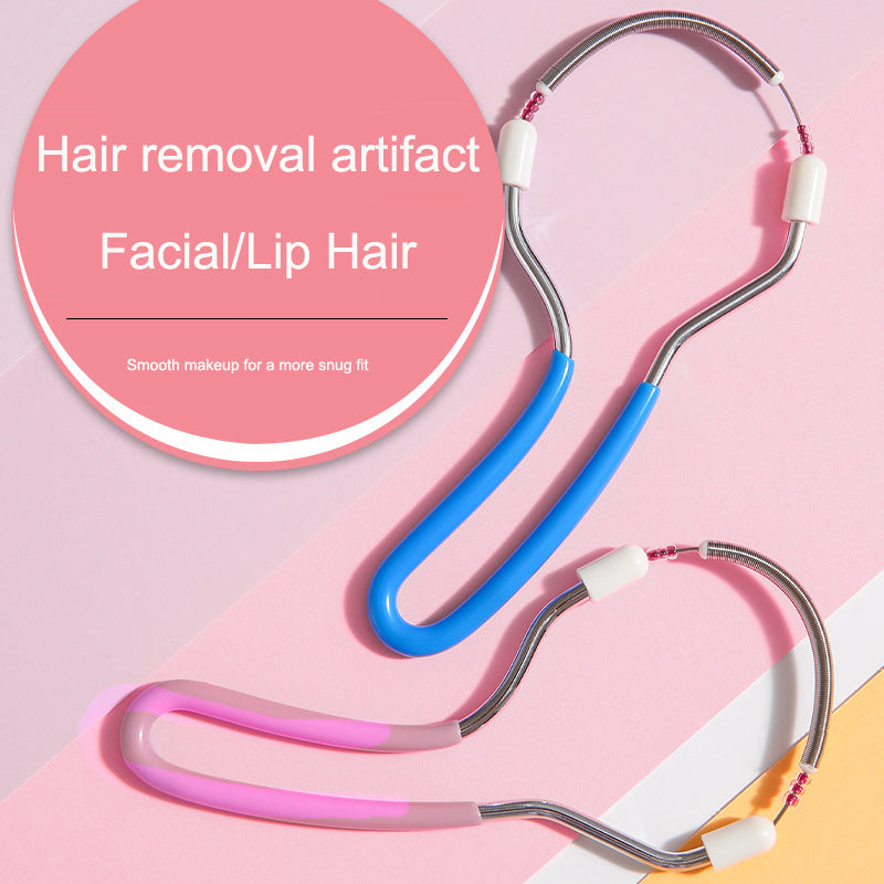Facial hair removal device with twisted hair removal device lip hair removal device facial hair removal device - Korvel
