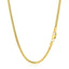 Cadena Cubana Clásica Sólida de Oro Amarillo de 14k - 2.6mm