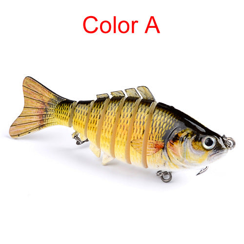 10cm Luya Bait Multi-Section Fish Plastic Hard Bait 15.5g Seven Sections Luya Bionic Bait Section Long Distance Cast Fake Bait Bait - Korvel