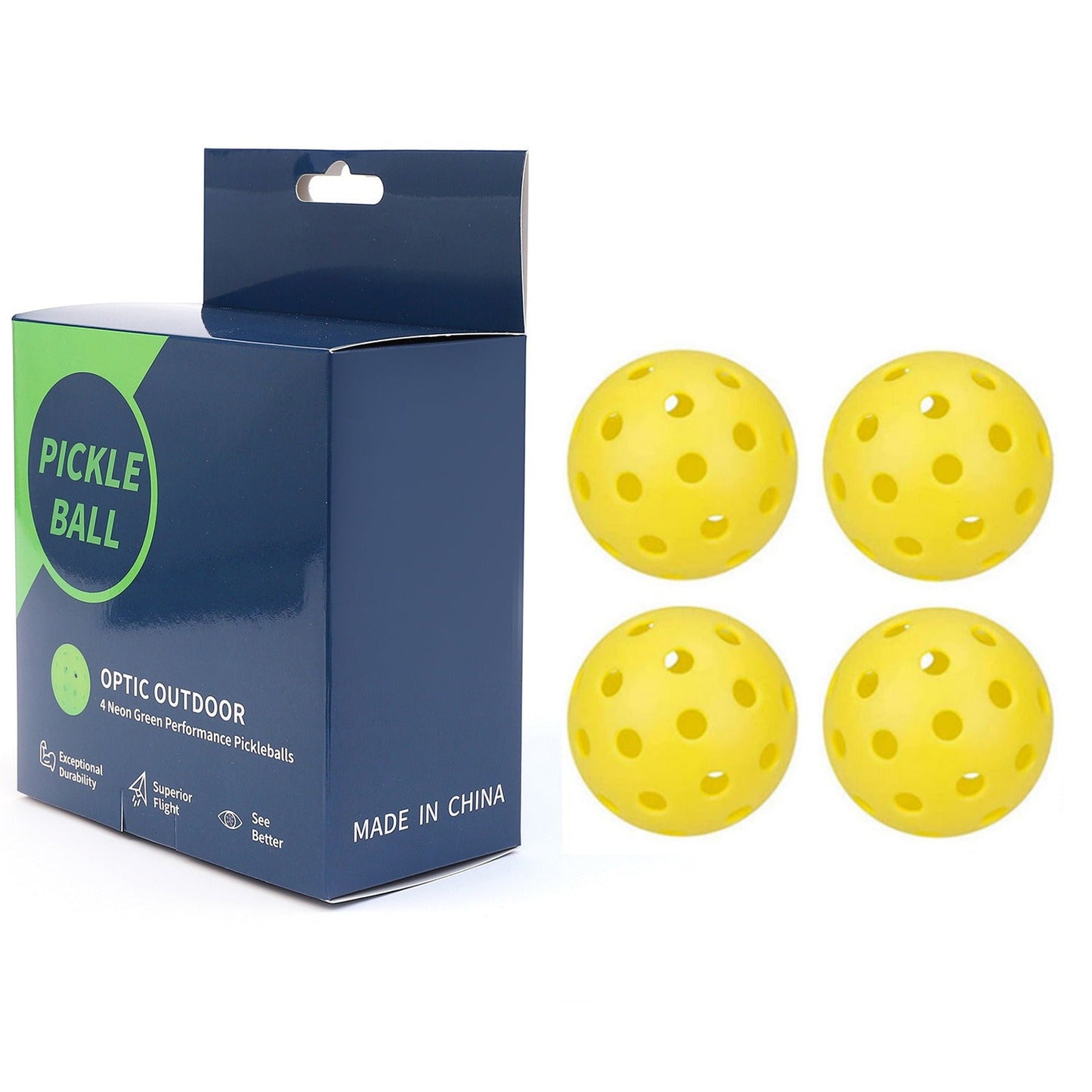 Premium 74mm PE Pickleball - Color Box Edition