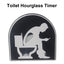 Time Out Stool Sand 5 Minute Restroom Clock Hourglass Valentine's Day Birthday Gift Creative Timers Kids Boyfriend Husband Gift - Korvel