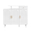 Cabinet à chaussures élégant ON-TRANS avec portes cintrées et tiroirs