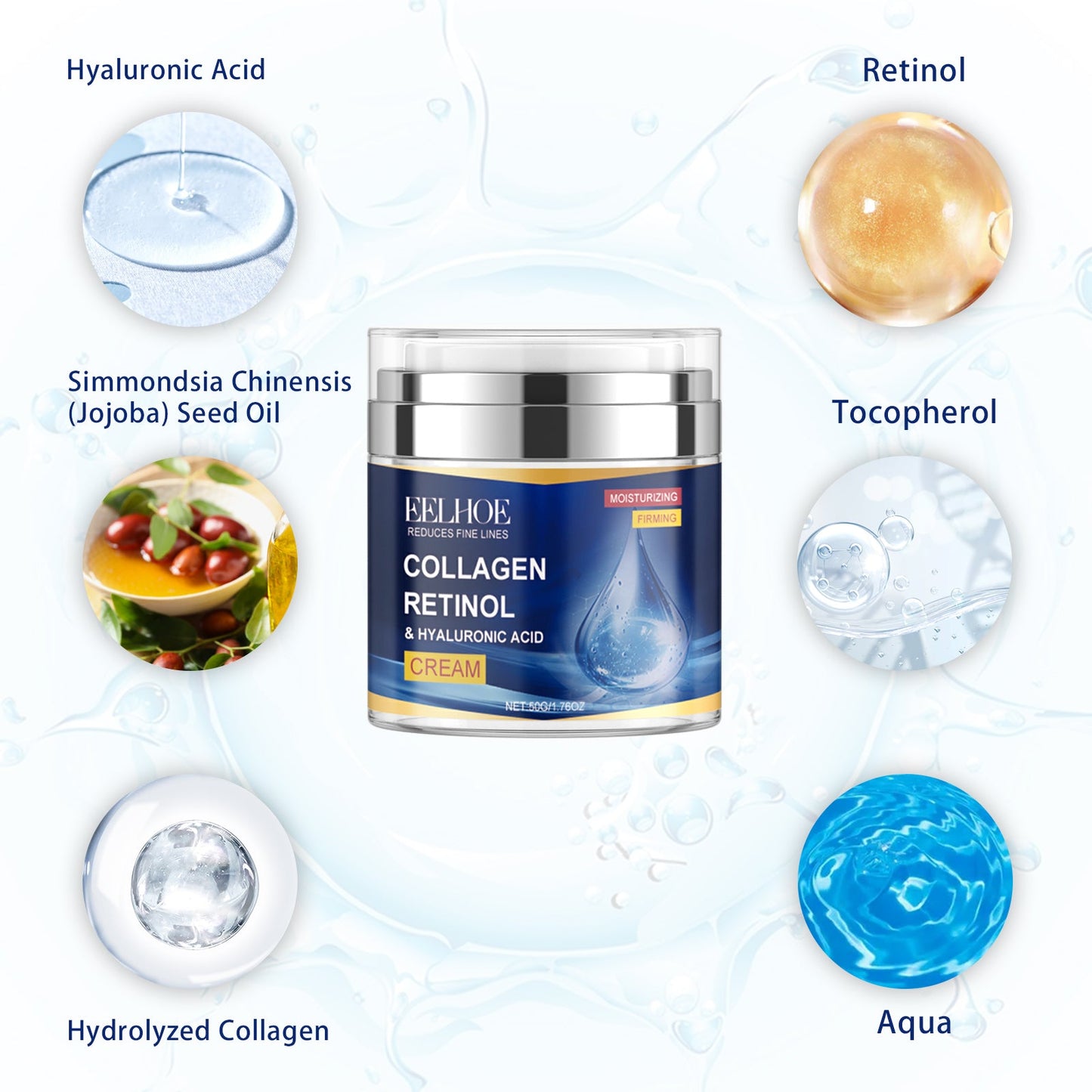 Premium Collagen Retinol Hyaluronic Acid Cream
