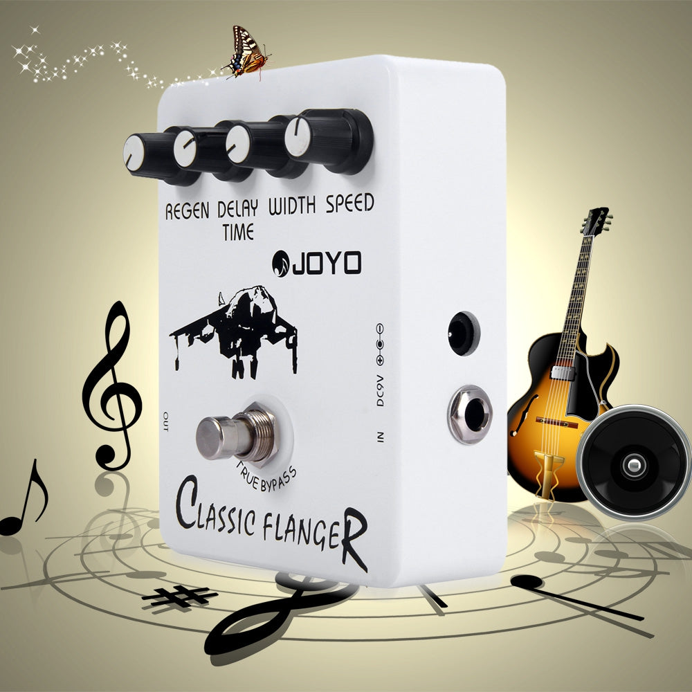 JOYO JF - 07 True Bypass Design Vintage Phase Guitar Effect Pedal with 4 Adjustable Knobs - Korvel