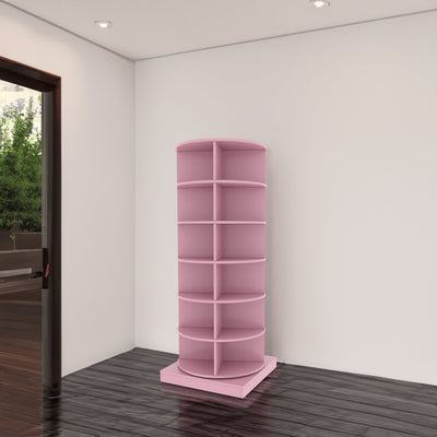 Pink 360 Rotating shoe cabinet 6 layers - Korvel