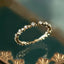 Bague en Zircon Plaqué Or et Argent Sterling 925 Élégante