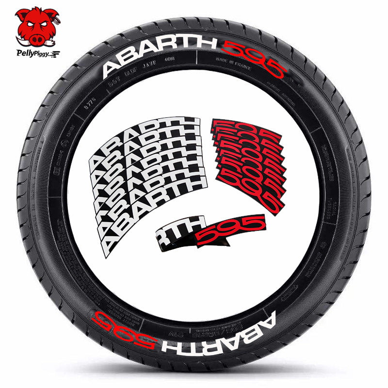 [One-piece set] Tire letter sticker one-piece set One-piece set Suitable for 4 tires No accessories included - Korvel
