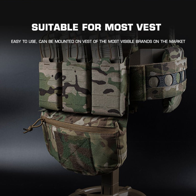 Tactical Hunting Vest with Drop Pouch for Outdoor Sports