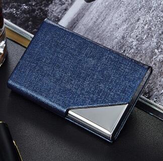 Itapkris Business ID Credit Card Holder For Women Men Fashion Brand Metal Aluminum Card Case PU Leather Porte Carte - Korvel