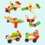 Children's simulation house cartoon wooden hand-held repair toolbox assembly disassembly nut combination puzzle toy - Korvel
